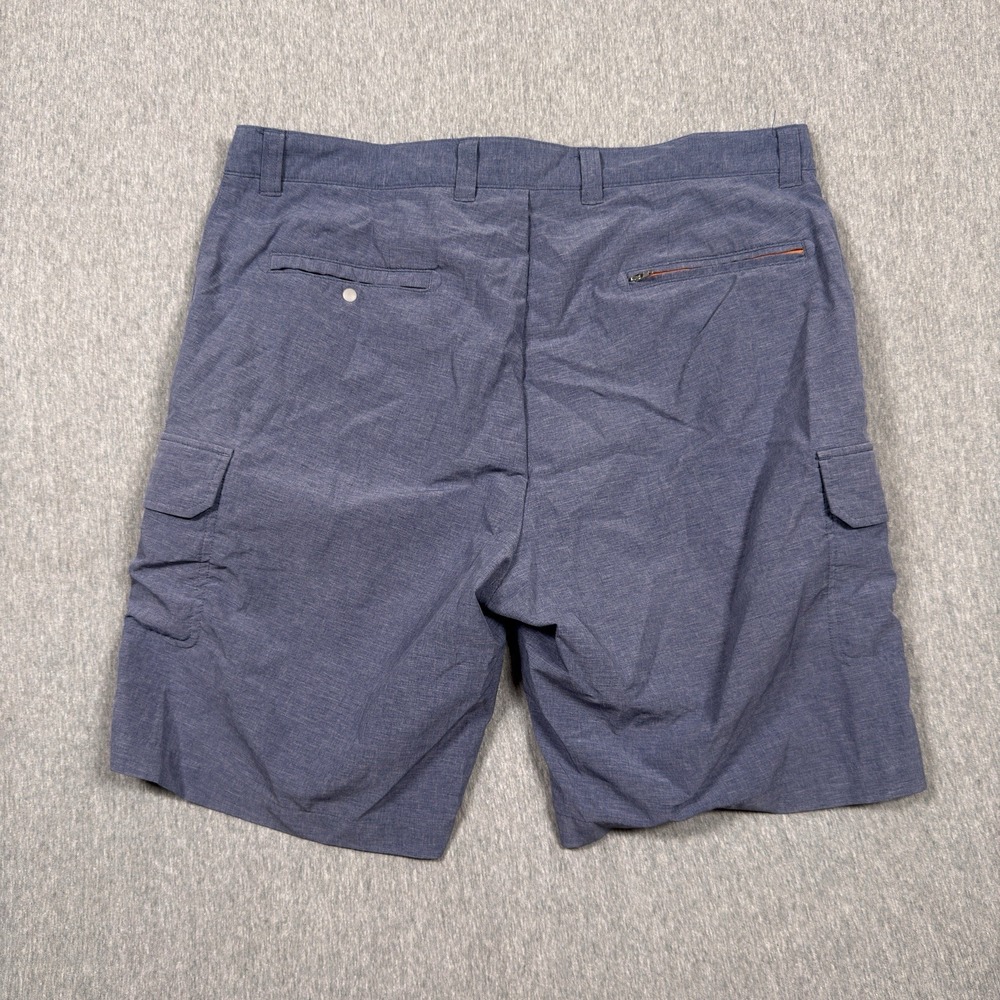 Peter Millar Shorts Mens 35 Blue Performance Unlined Cargo Utility Swim Trunks - Picture 2 of 10